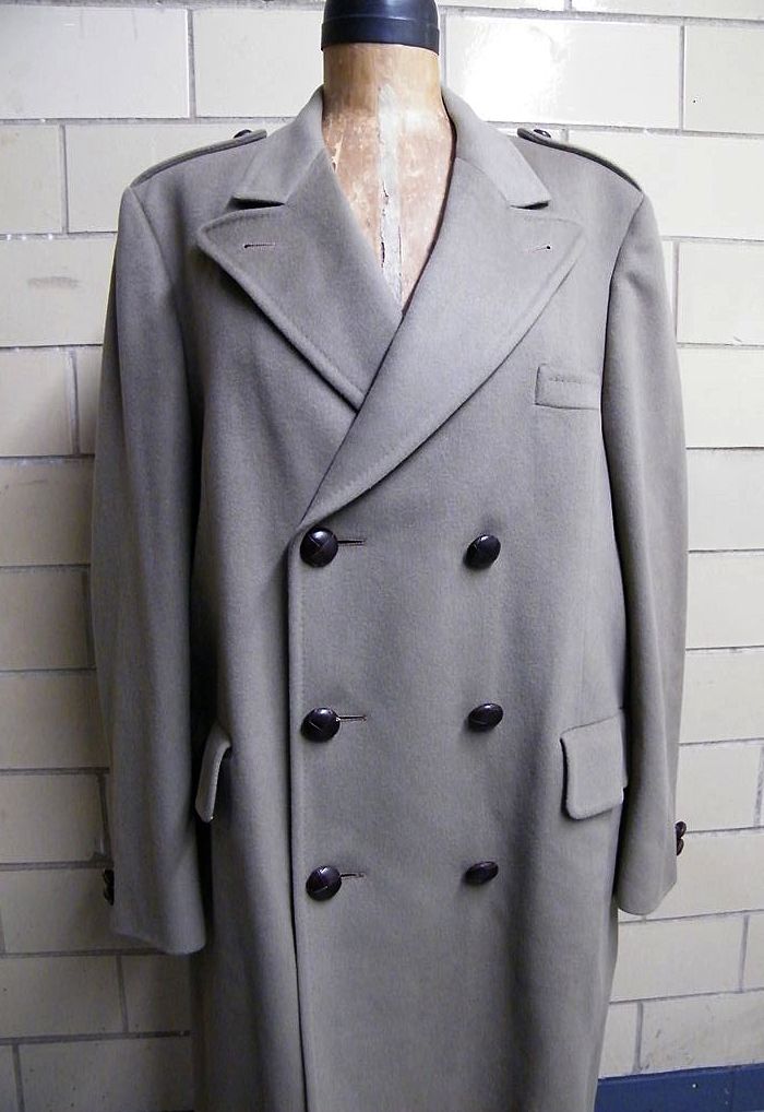 Vintage Men's Camel Color Military Style Coat By Daks London For Barney's New York Vintage Men's Camel Color Military Style Coat By Daks London For Barney's New York