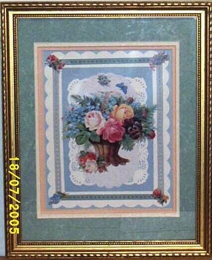 Portal..Victorian Roses & Butterfly...#B-3465...& Victorian Rose Basket..Framed Prints...Signed..Kathy Or..Sold Separately..2 Framed Prints Portal..Victorian Roses & Butterfly...#B-3465...& Victorian Rose Basket..Framed Prints...Signed..Kathy Or..Sold Separately..2 Framed Prints