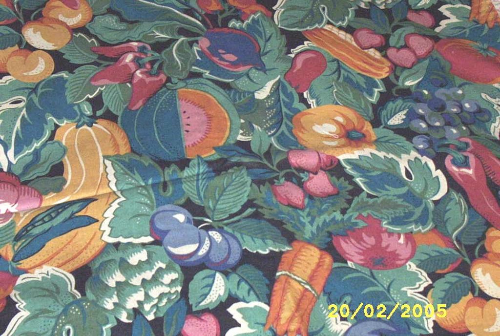 Sateen Tablecloth & Napkin Set Of Vegetables On Black Ground...Good Quality Sateen Tablecloth & Napkin Set Of Vegetables On Black Ground...Good Quality