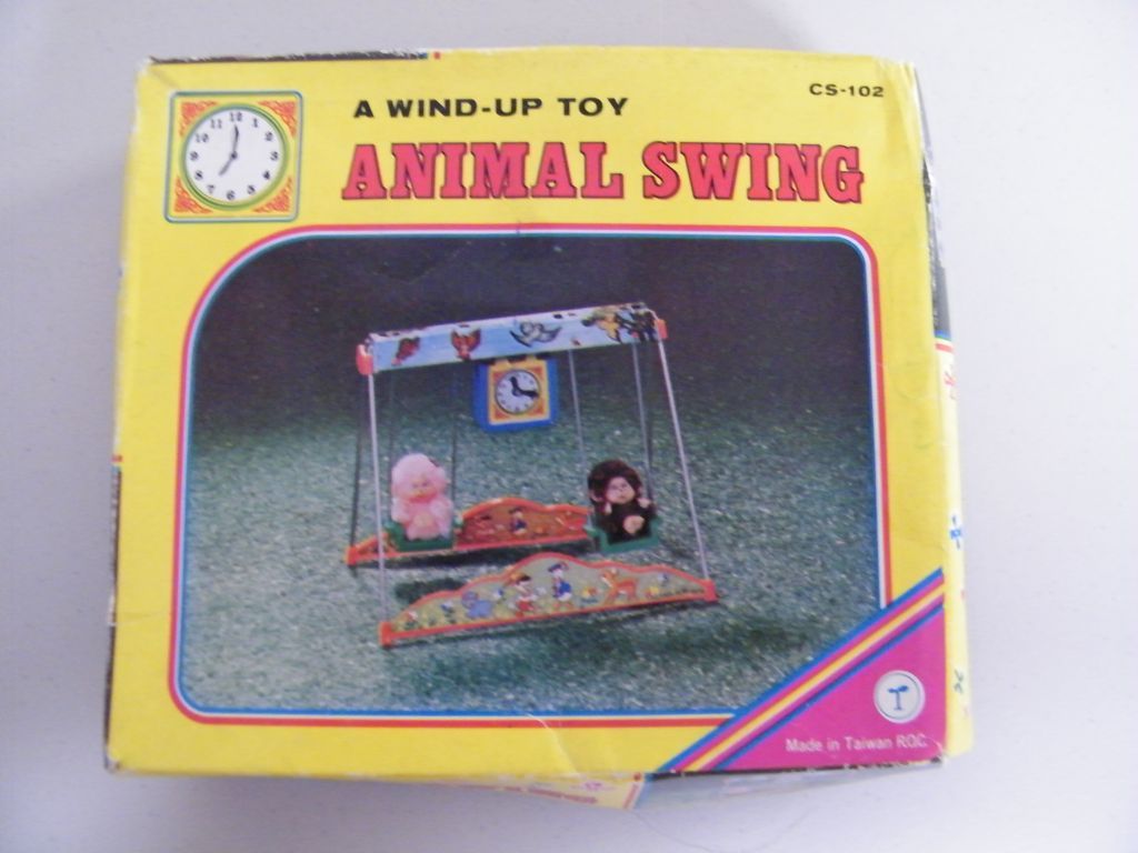 Vintage Wind-Up Animal Swing..NIB..Taiwan.. Vintage Wind-Up Animal Swing..NIB..Taiwan..