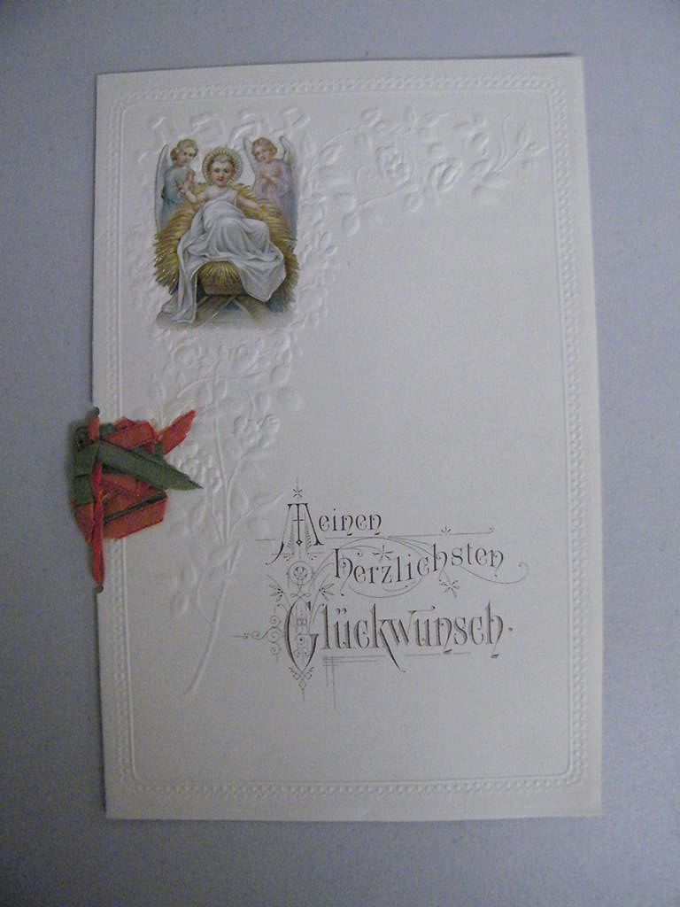 Antique 1915 Christmas Card / Letter..Written In German From NJ..Printed In Germany Antique 1915 Christmas Card / Letter..Written In German From NJ..Printed In Germany