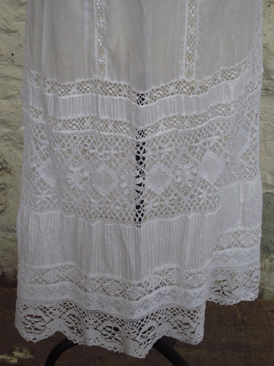 Edwardian Lace and Cotton Petticoat.... Edwardian Lace and Cotton Petticoat....