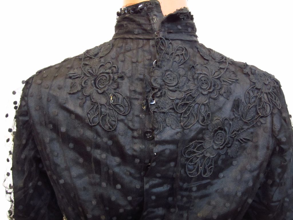 Victorian Edwardian Silk Lace Waist.... Victorian Edwardian Silk Lace Waist....