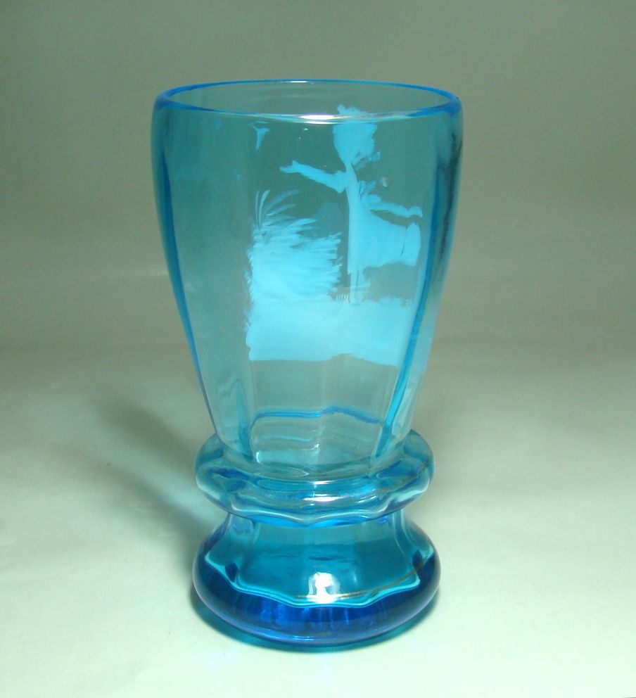 Mary Gregory Blue Tumbler/Vase – Girl at Play Mary Gregory Blue Tumbler/Vase – Girl at Play