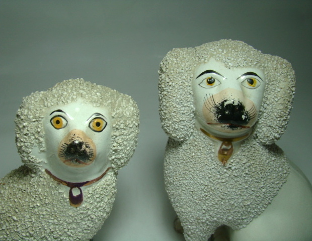 Antique Staffordshire Poodle – Late 1800's Antique Staffordshire Poodle – Late 1800's