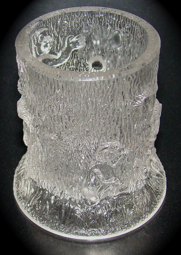 Early American Pattern Glass Toothpick Holder – "Three Monkeys on a Stump" Pattern – Circa: Late 1880's Early American Pattern Glass Toothpick Holder – "Three Monkeys on a Stump" Pattern – Circa: Late 1880's