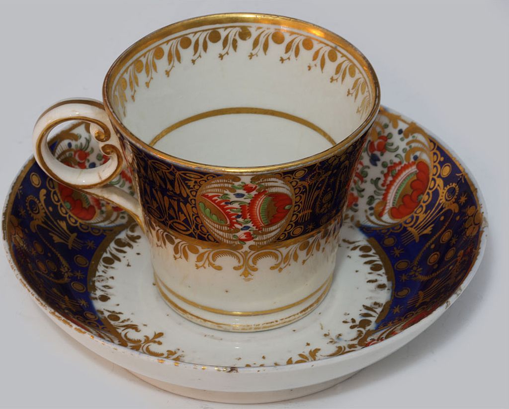 Chamberlains Worcester Cup And Saucer - Circa 1803-1806 Chamberlains Worcester Cup And Saucer - Circa 1803-1806