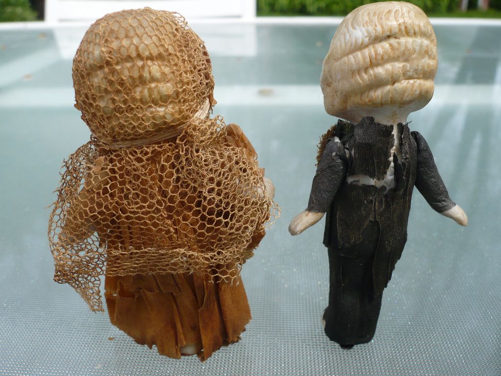 Vintage Bisque Bride & Groom Wedding Topper Figures Vintage Bisque Bride & Groom Wedding Topper Figures