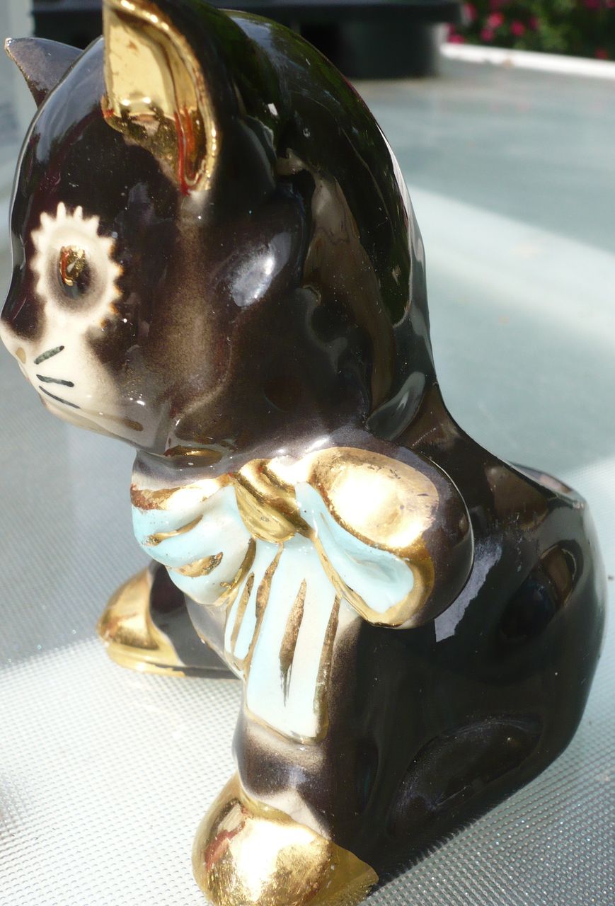 Small Black Cat Planter Small Black Cat Planter