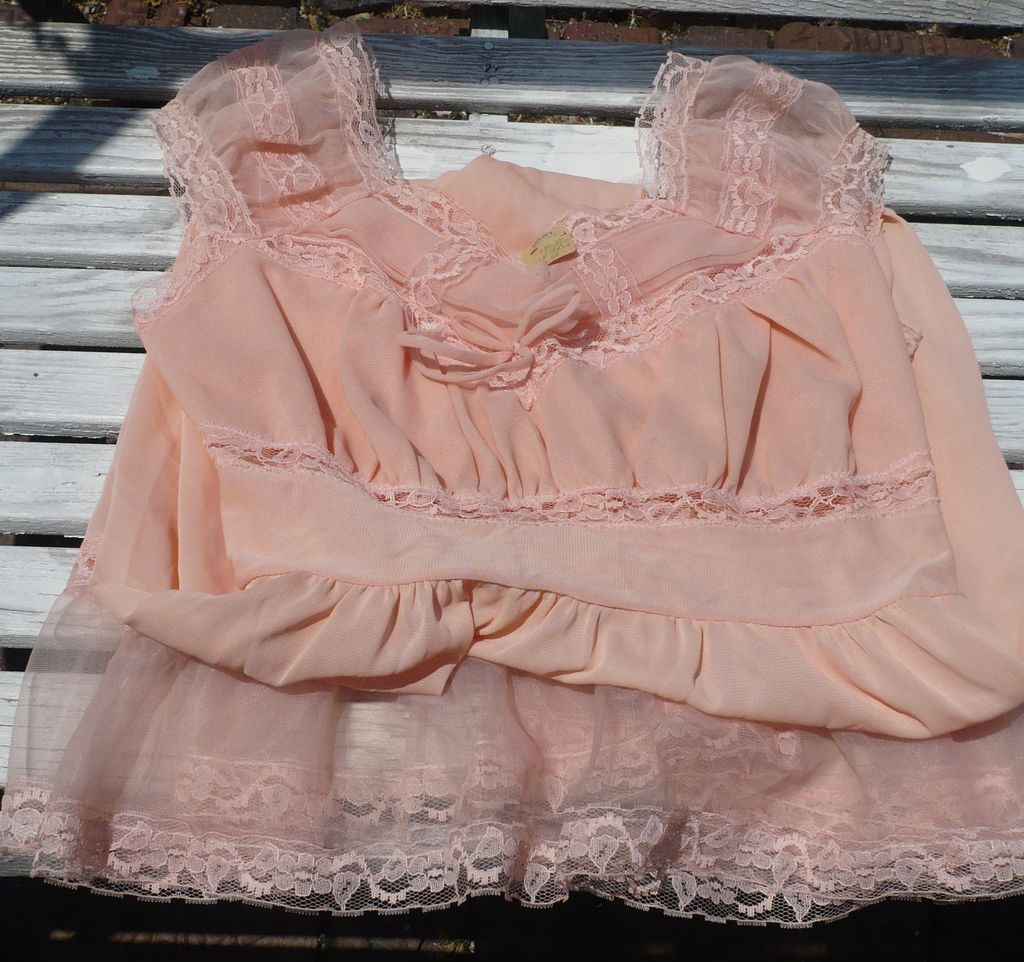 Vintage Nylon Nightgown Dress Style Vintage Nylon Nightgown Dress Style
