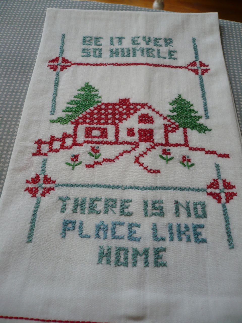 Home Sweet Home Embroidered Towel Home Sweet Home Embroidered Towel