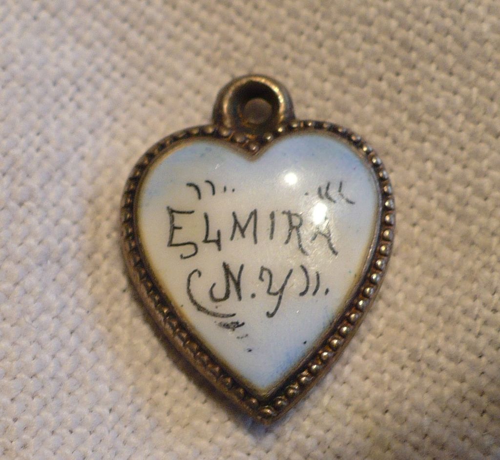 Vintage Elmira NY Enamel Charm Vintage Elmira NY Enamel Charm