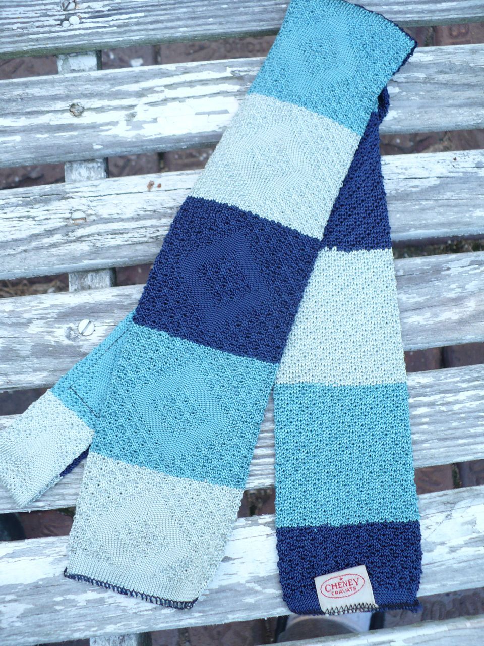 Vintage Blue Knit Tie Vintage Blue Knit Tie