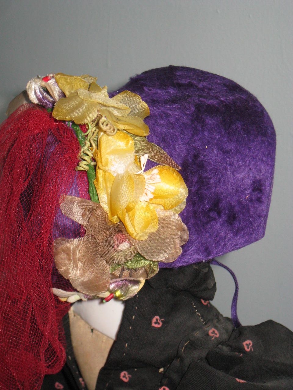 Colorful Vintage Doll Hat Allegro by Alice Van Benton Colorful Vintage Doll Hat Allegro by Alice Van Benton