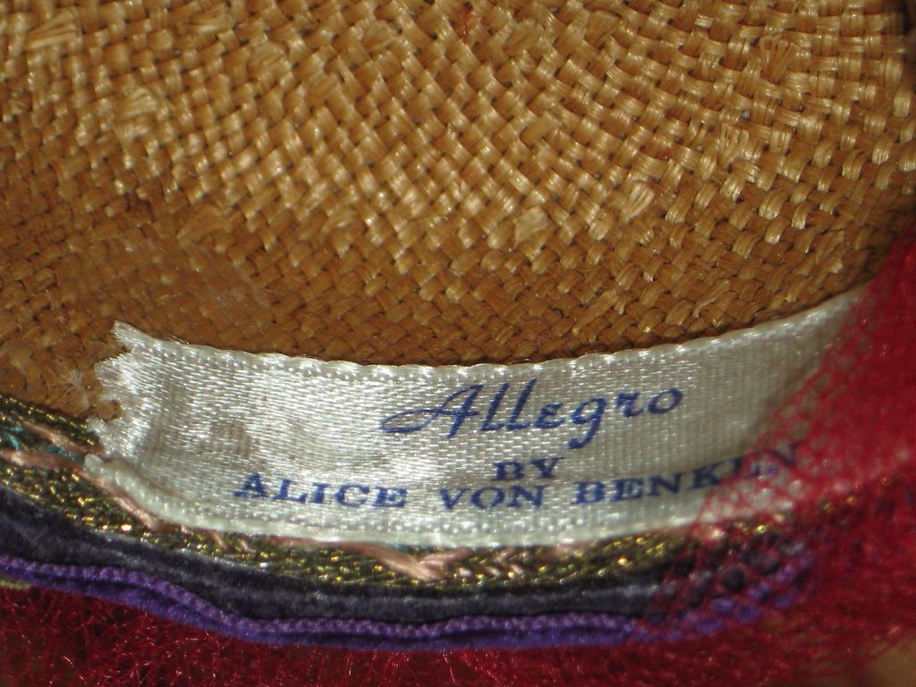 Colorful Vintage Doll Hat Allegro by Alice Van Benton Colorful Vintage Doll Hat Allegro by Alice Van Benton