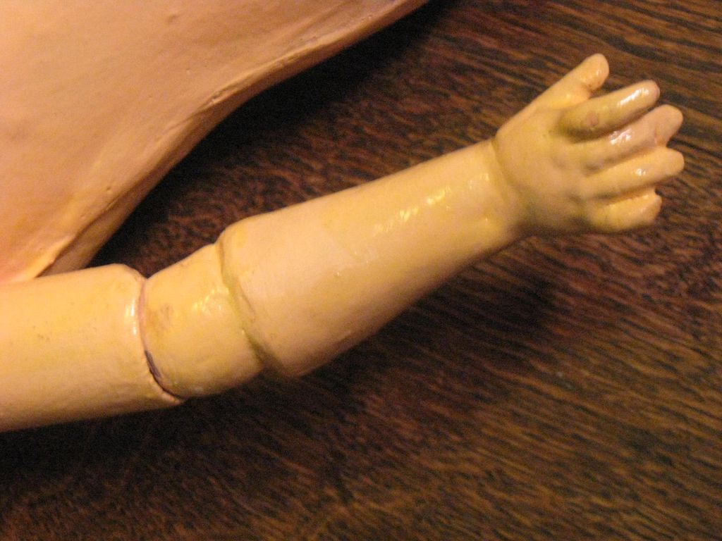 Antique Composition & Wood Doll Body Antique Composition & Wood Doll Body