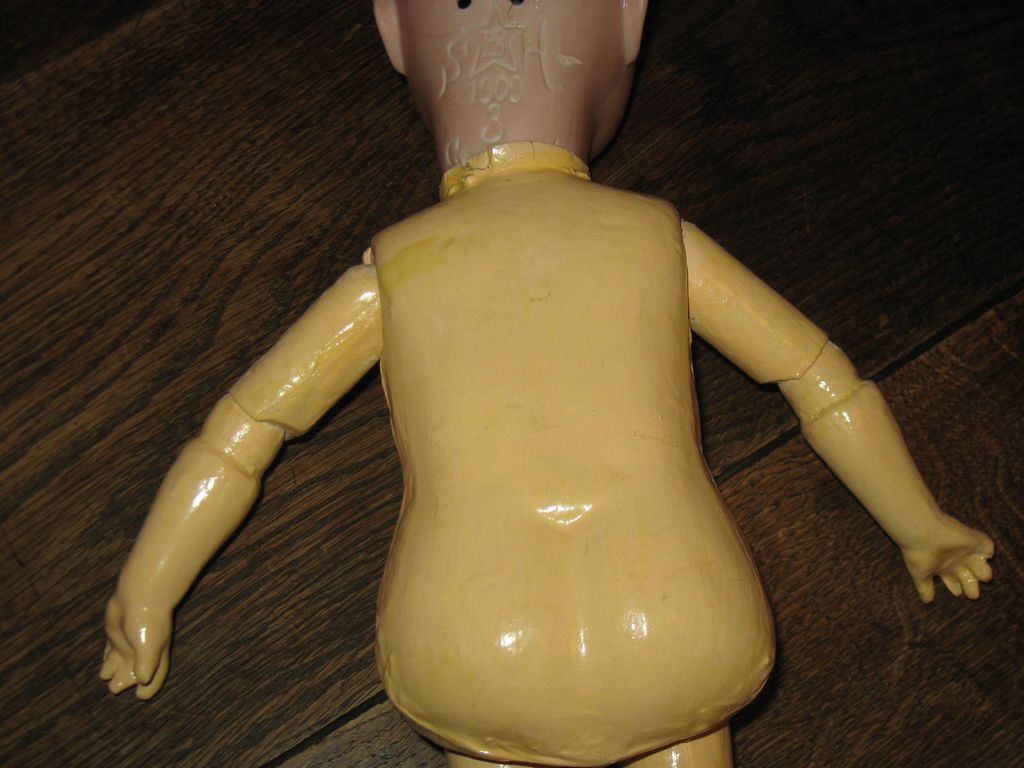 Antique Composition & Wood Doll Body Antique Composition & Wood Doll Body