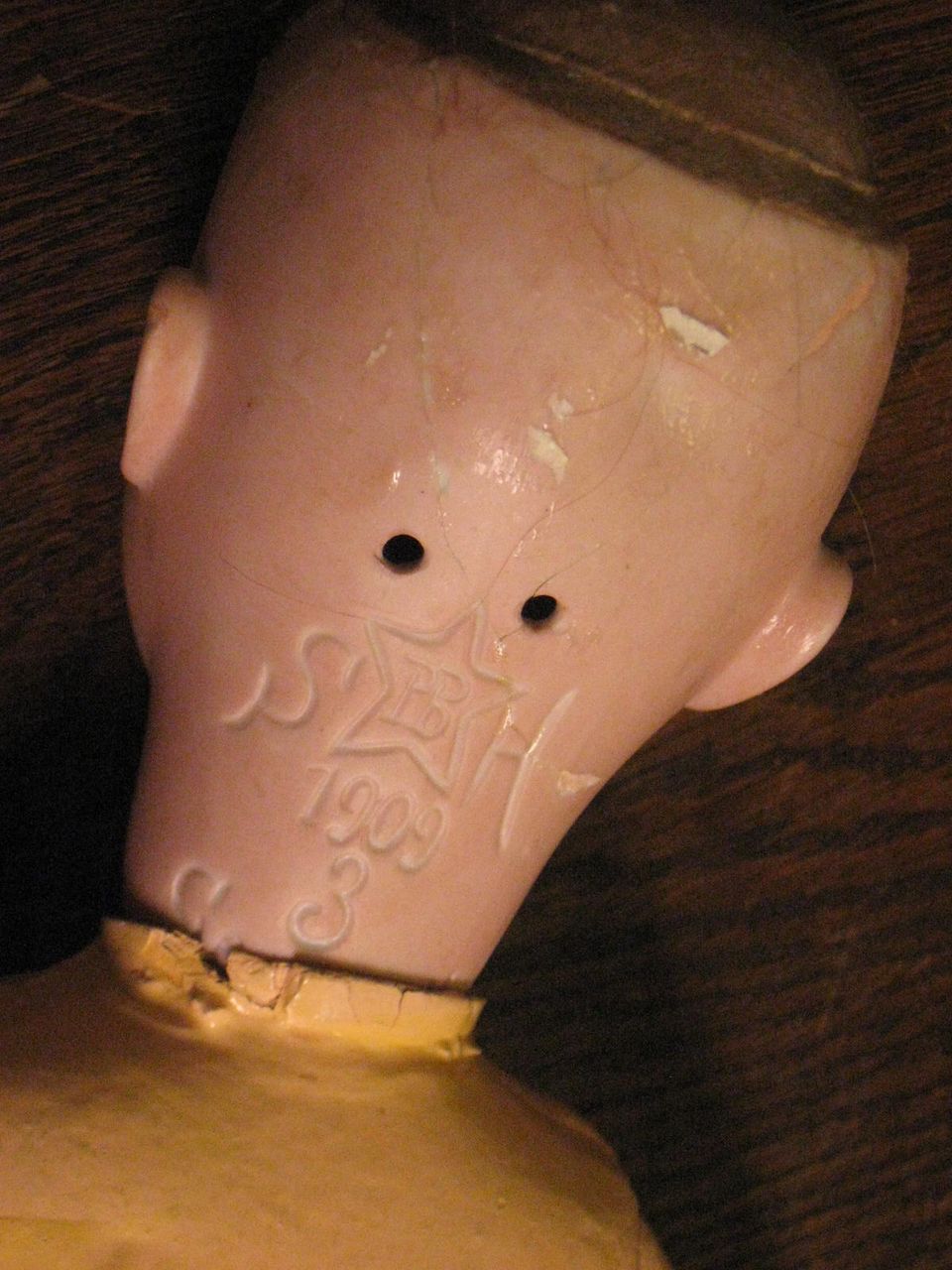 Antique Composition & Wood Doll Body Antique Composition & Wood Doll Body