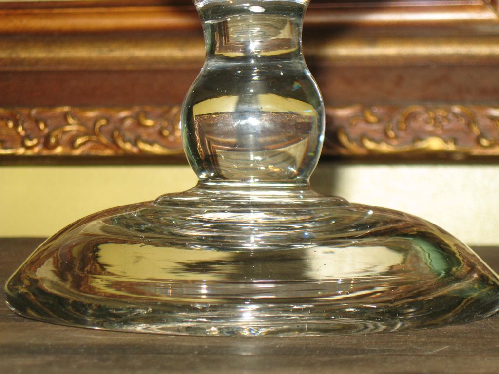 Pretty Antique Victorian Blown Glass Fish Bowl or Compote Pretty Antique Victorian Blown Glass Fish Bowl or Compote