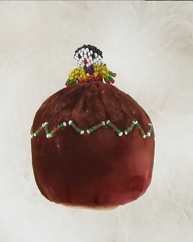 Victorian Indian Bead Lady Pin Cushion Victorian Indian Bead Lady Pin Cushion