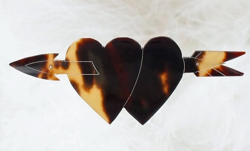 Tortoise Shell Sweetheart Pin Tortoise Shell Sweetheart Pin
