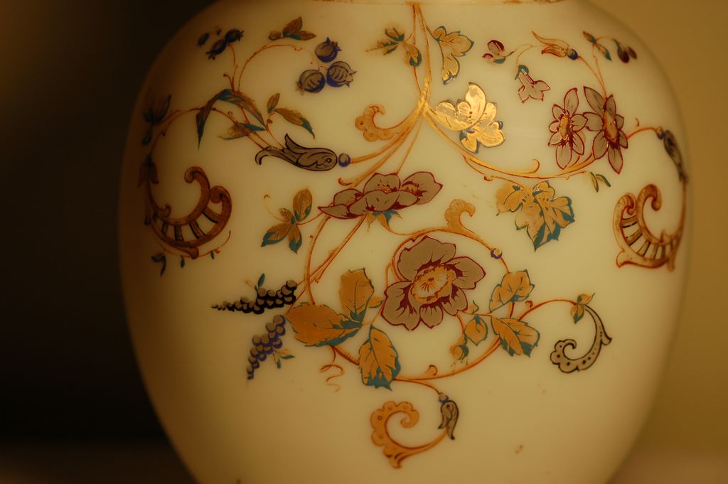 C:1900 Two signed Harrach Bohemian glass vases Moser era C:1900 Two signed Harrach Bohemian glass vases Moser era