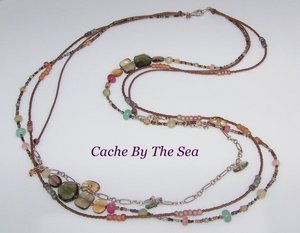 SILPADA Leather Smoky Quartz Chalcedony 925 Silver Boho Necklace BOXED N2112 SILPADA Leather Smoky Quartz Chalcedony 925 Silver Boho Necklace BOXED N2112
