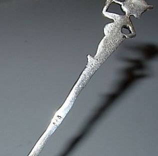Ornate Sterling Silver Spoon - Figural Ornate Sterling Silver Spoon - Figural