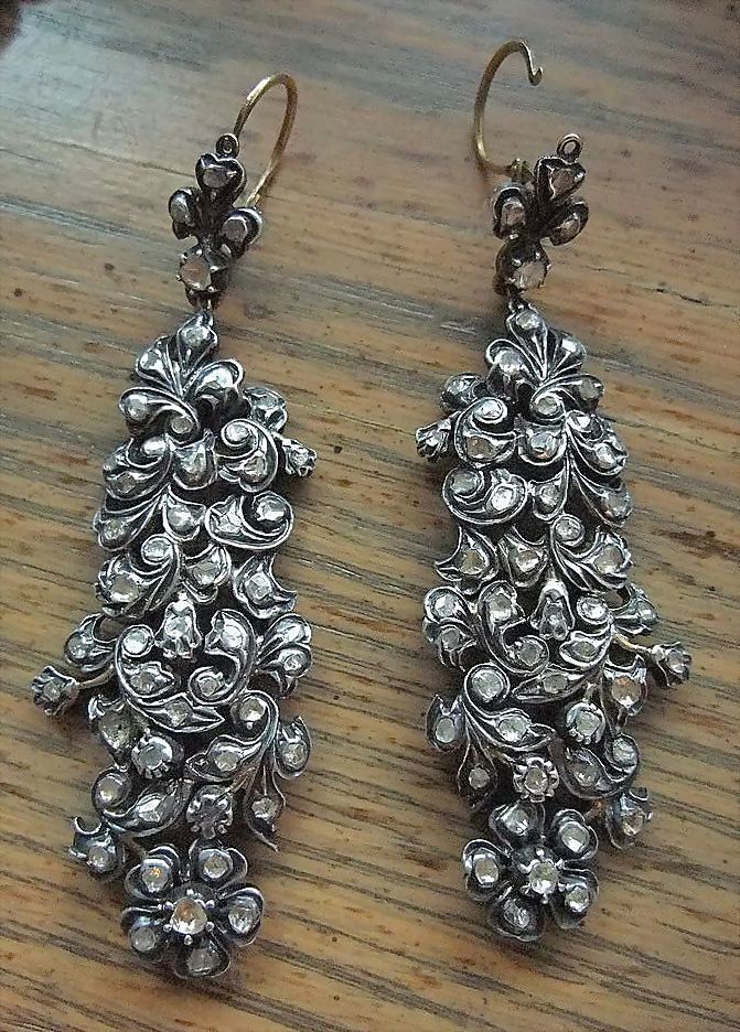 Rare 18th Century Georgian Diamond Set Demi Parure - Austrian Rare 18th Century Georgian Diamond Set Demi Parure - Austrian