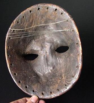 Tribally Used Lega Mask. Kivu, Zaire Tribally Used Lega Mask. Kivu, Zaire