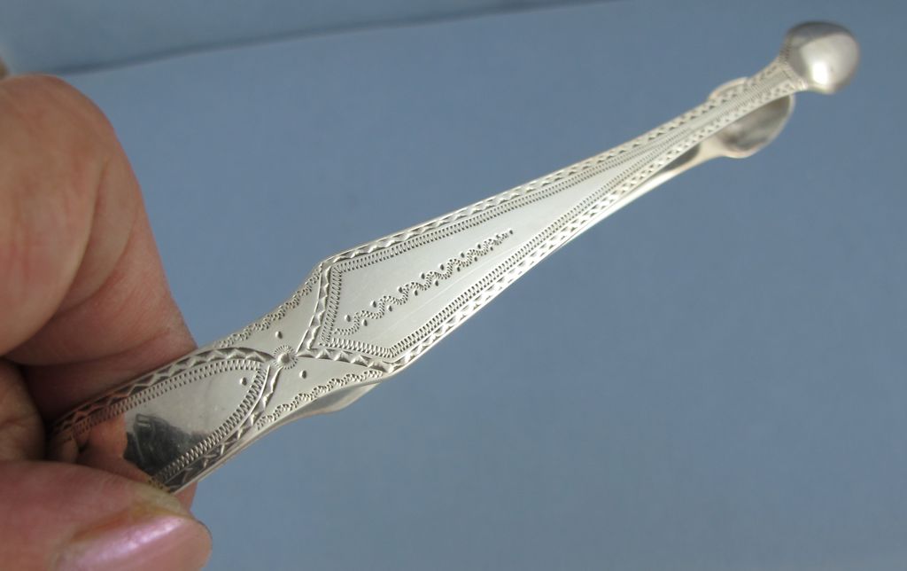 Lovely Georgian Sugar Nips, Sterling Silver - c1794 Lovely Georgian Sugar Nips, Sterling Silver - c1794