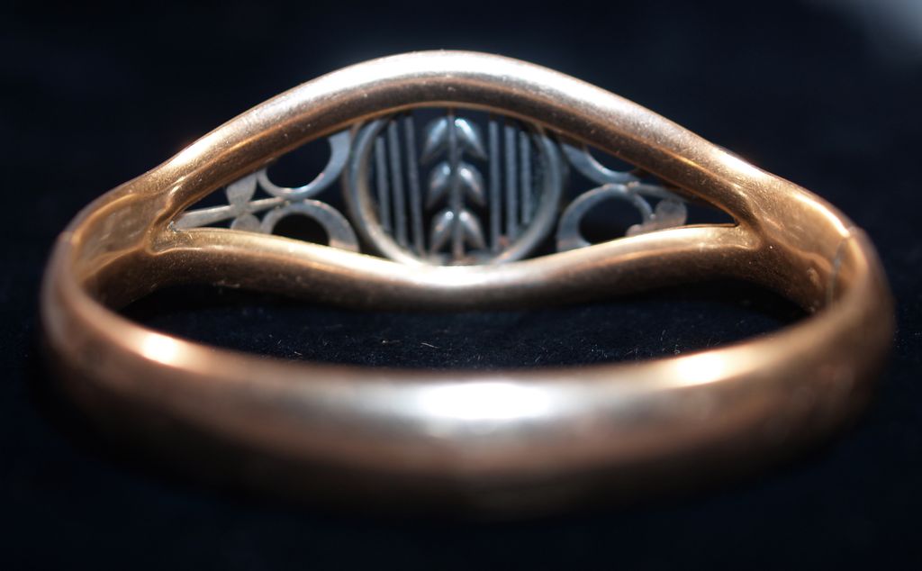 Edwardian Repousse Bangle Clamper Bracelet - Signed B&H - Heavy 14K Gold Plate Edwardian Repousse Bangle Clamper Bracelet - Signed B&H - Heavy 14K Gold Plate