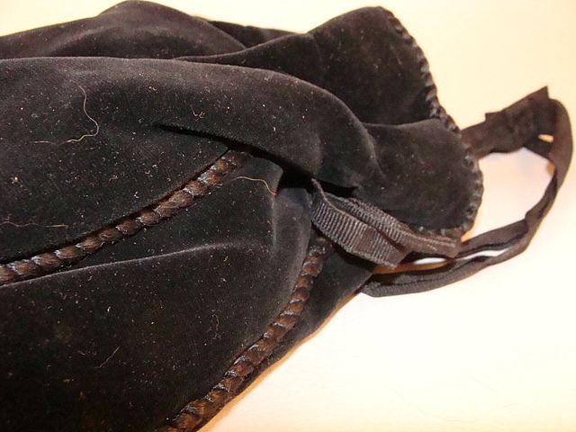 19th Century Reticule~Velvet Evening Bag~Black Velvet Purse~Original Silk Lining 19th Century Reticule~Velvet Evening Bag~Black Velvet Purse~Original Silk Lining
