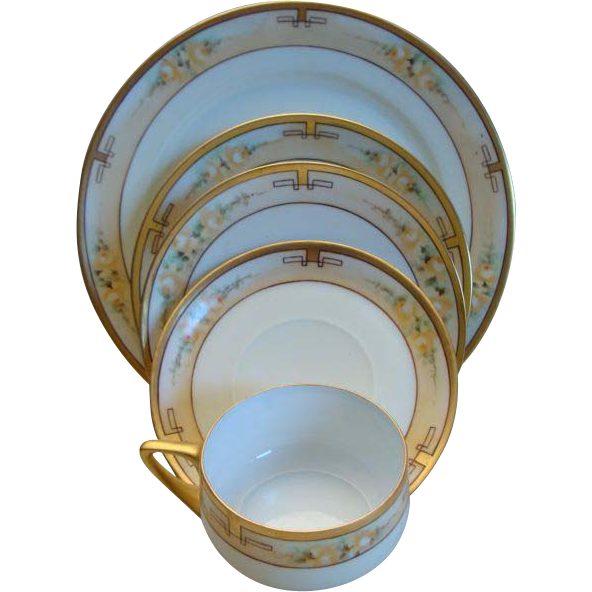 American Handpainted Porcelain~30 Pieces~Artist Painted 1922 American Handpainted Porcelain~30 Pieces~Artist Painted 1922