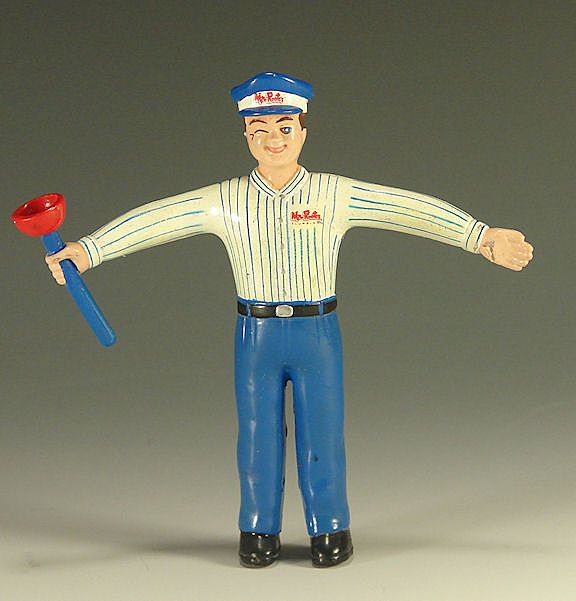 Vintage Mr Rooter Rubber Doll Figure Vintage Mr Rooter Rubber Doll Figure