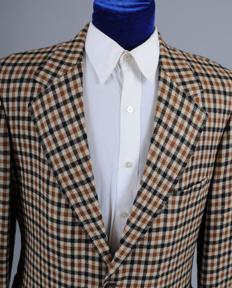 60s - 70s Men's Tattersall Check Cashmere Sport Coat *Ritners, The Breakers *42 -43L 60s - 70s Men's Tattersall Check Cashmere Sport Coat *Ritners, The Breakers *42 -43L