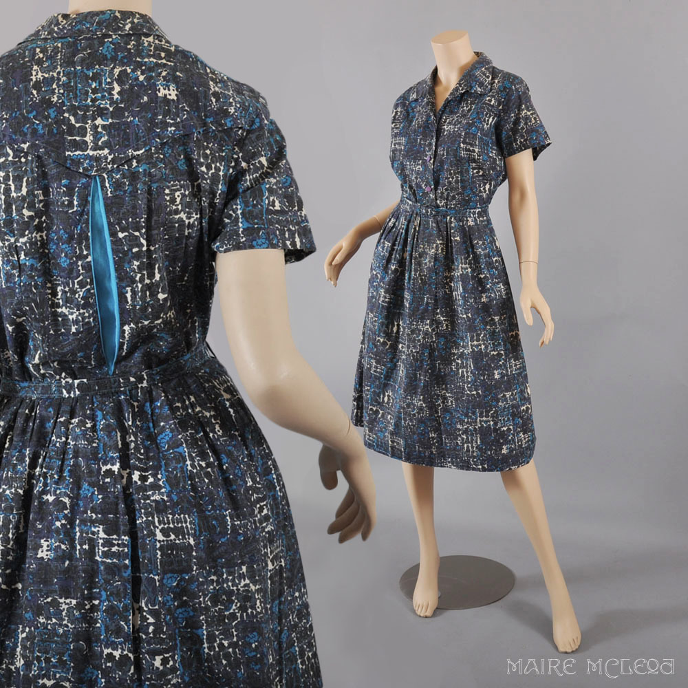 1960's Dress    Vintage 60's Shirtwaist Dress - S   M From Mairemcleod 