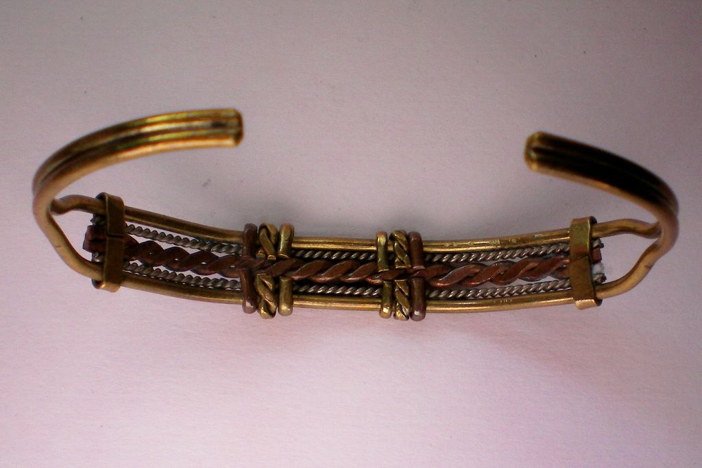 Brass, Copper and Silver Knot Bracelet Brass, Copper and Silver Knot Bracelet