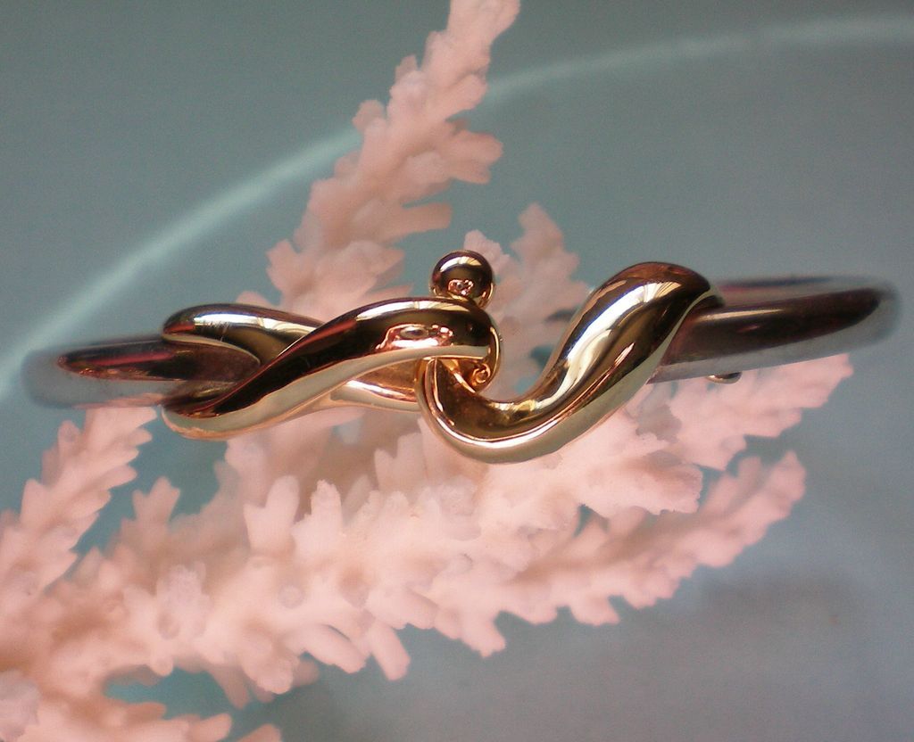 Classic Sterling Silver and 14K Gold Bracelet Classic Sterling Silver and 14K Gold Bracelet