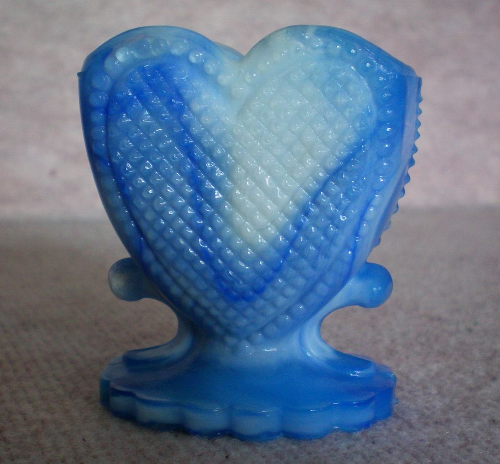 Boyd Glass Heart Toothpick Holder Boyd Glass Heart Toothpick Holder