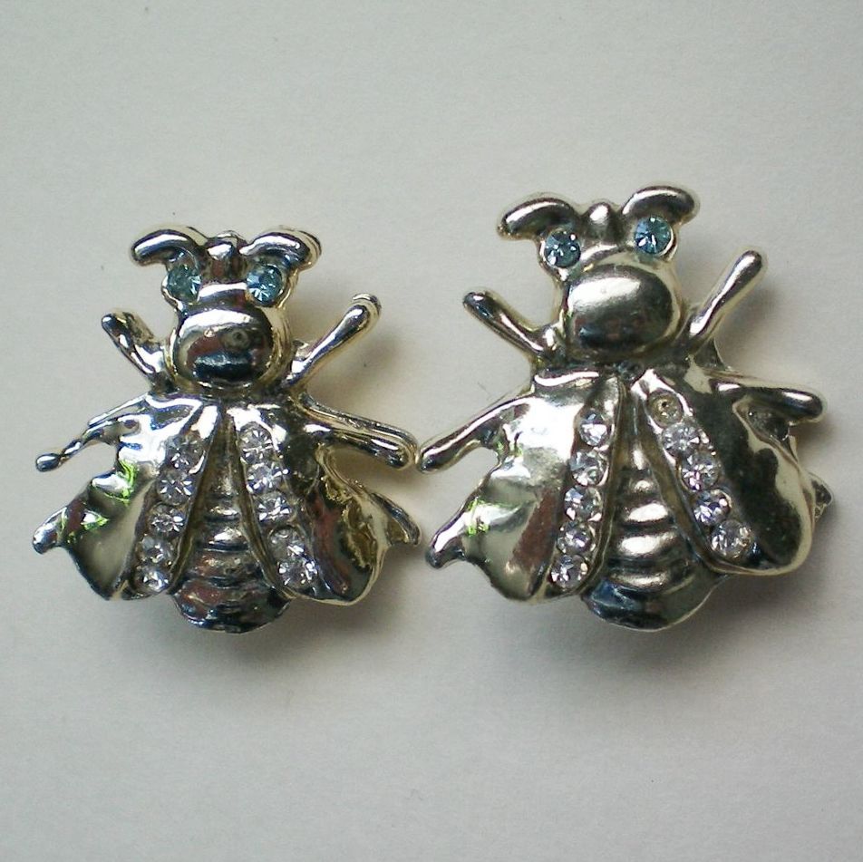 Pair of Fly or Bee Pins Pair of Fly or Bee Pins