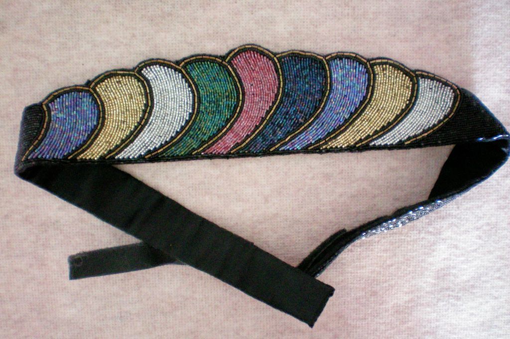 DeLill Beaded Cummerbund Ladies Belt DeLill Beaded Cummerbund Ladies Belt