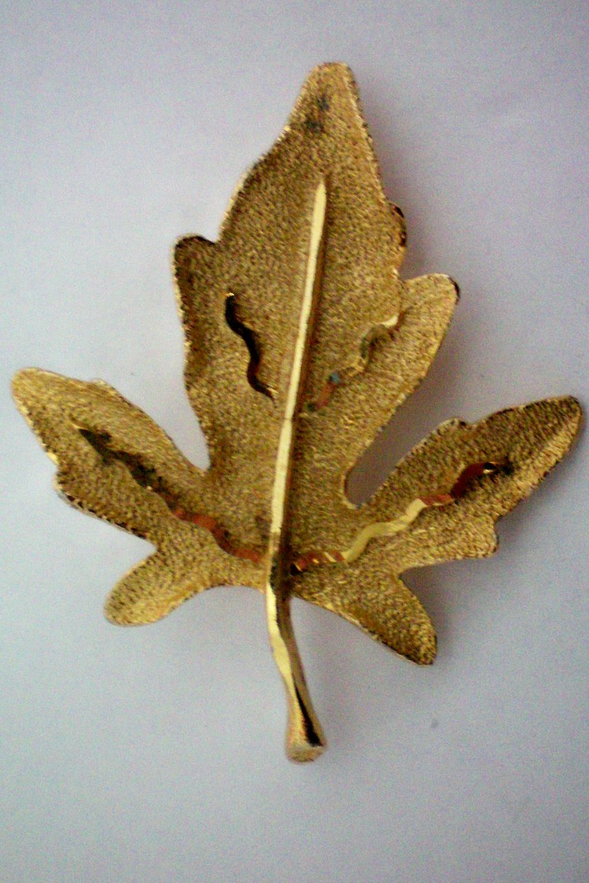 Signed BSK Maple Leaf Pin Signed BSK Maple Leaf Pin