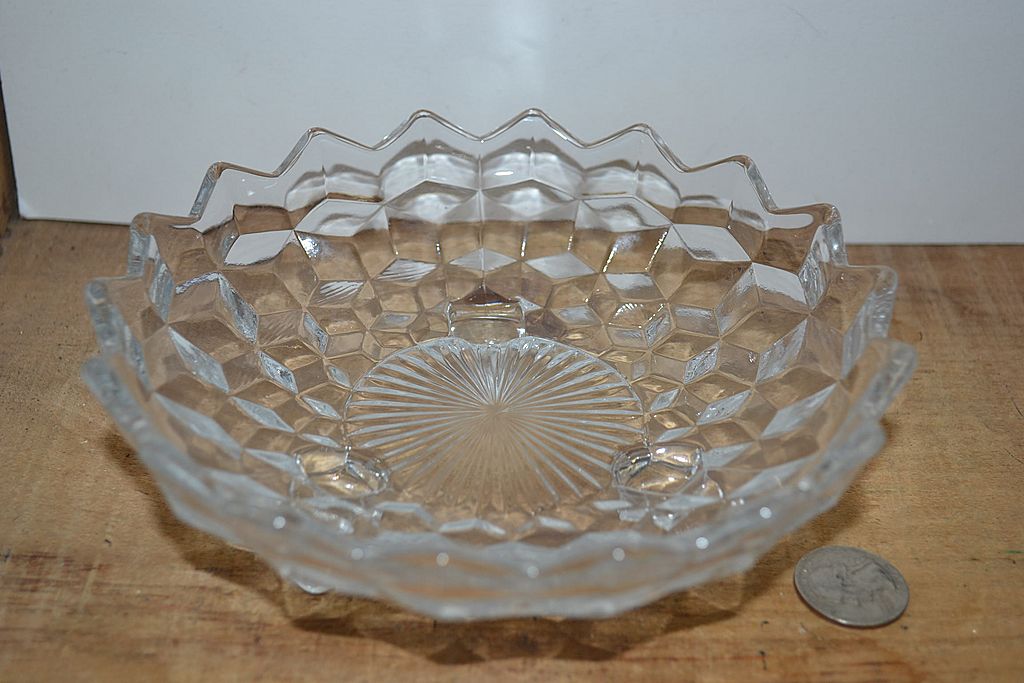 Fostoria American 3 Footed Bon Bon Bowl Fostoria American 3 Footed Bon Bon Bowl