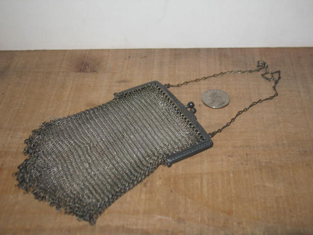Wire Mesh Purse with Silver-plate Frame Wire Mesh Purse with Silver-plate Frame