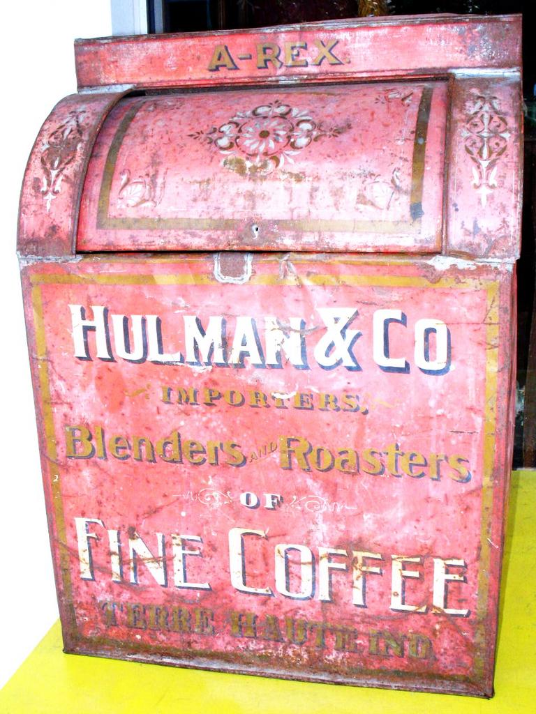 Hulman & Co. Tin Country Store Coffee Bin Hulman & Co. Tin Country Store Coffee Bin