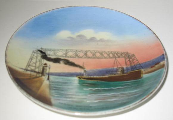 Aerial Bridge, Duluth, Minn Souvineer plate Aerial Bridge, Duluth, Minn Souvineer plate