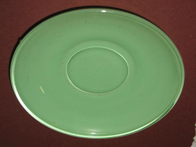Mint Green Anchor Hocking Rainbow Saucer Mint Green Anchor Hocking Rainbow Saucer