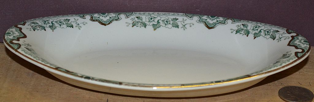 John Maddock & Sons England "Thelma" Pattern Oval Relish Bowl John Maddock & Sons England "Thelma" Pattern Oval Relish Bowl