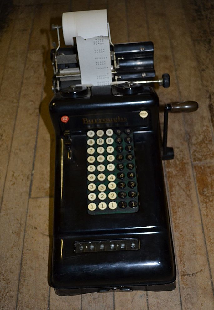 Burroughs Adding Machine # 3-309667 Burroughs Adding Machine # 3-309667